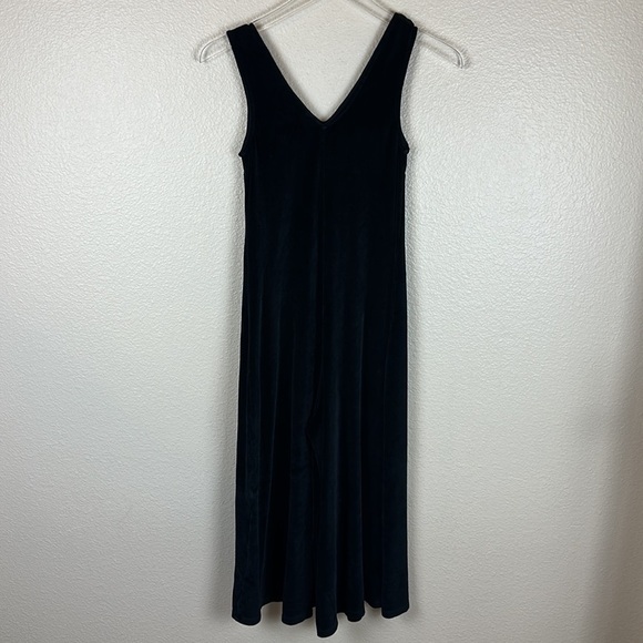 Calé GIGI BLACK VELOUR CROPPED WIDE LEG JUMPSUIT - Picture 5 of 9